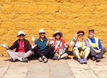 People enjoy Lhasa city essencial group tour
