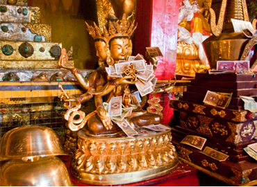 Buddha in Drigung Til Monastery.
