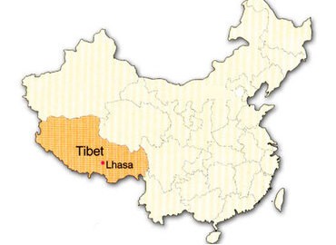 From this map, we can know that Tibet is the second largest region of China. From this map, we can know that Tibet is the second largest region of China.