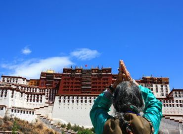 The Potala Palace stands in the ancient Lhasa for centuries and plays an important role in Tibetan people’s beliefs.
