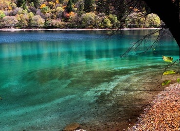 The water in Jiuzhai Valley is the clearest in the world. The water in Jiuzhai Valley is the clearest in the world.