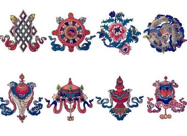 The 8 Auspicious Symbols of Buddhism includes 8 subjects. The 8 Auspicious Symbols of Buddhism includes 8 subjects.
